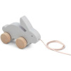 Деревянная игрушка на веревке LIEWOOD Abby Pull Along Rabbit (Dumbo Grey)