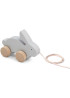 Деревянная игрушка на веревке LIEWOOD Abby Pull Along Rabbit (Dumbo Grey)