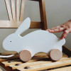 Деревянная игрушка на веревке LIEWOOD Abby Pull Along Rabbit (Dumbo Grey)