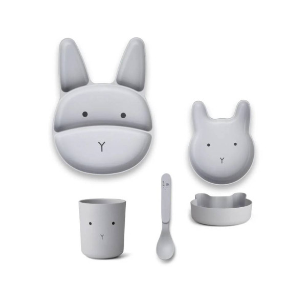 Набор посуды Liewood Bamboo Rabbit Dumbo