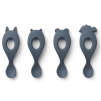 Набор силиконовых ложек Liewood Liva Silicone Spoon 4 Pack (Blue Wave)