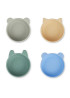 Набор силиконовых лоханок Liewood Iggy Silicone Bowls 4 Pack (Peppermint Multi Mix)